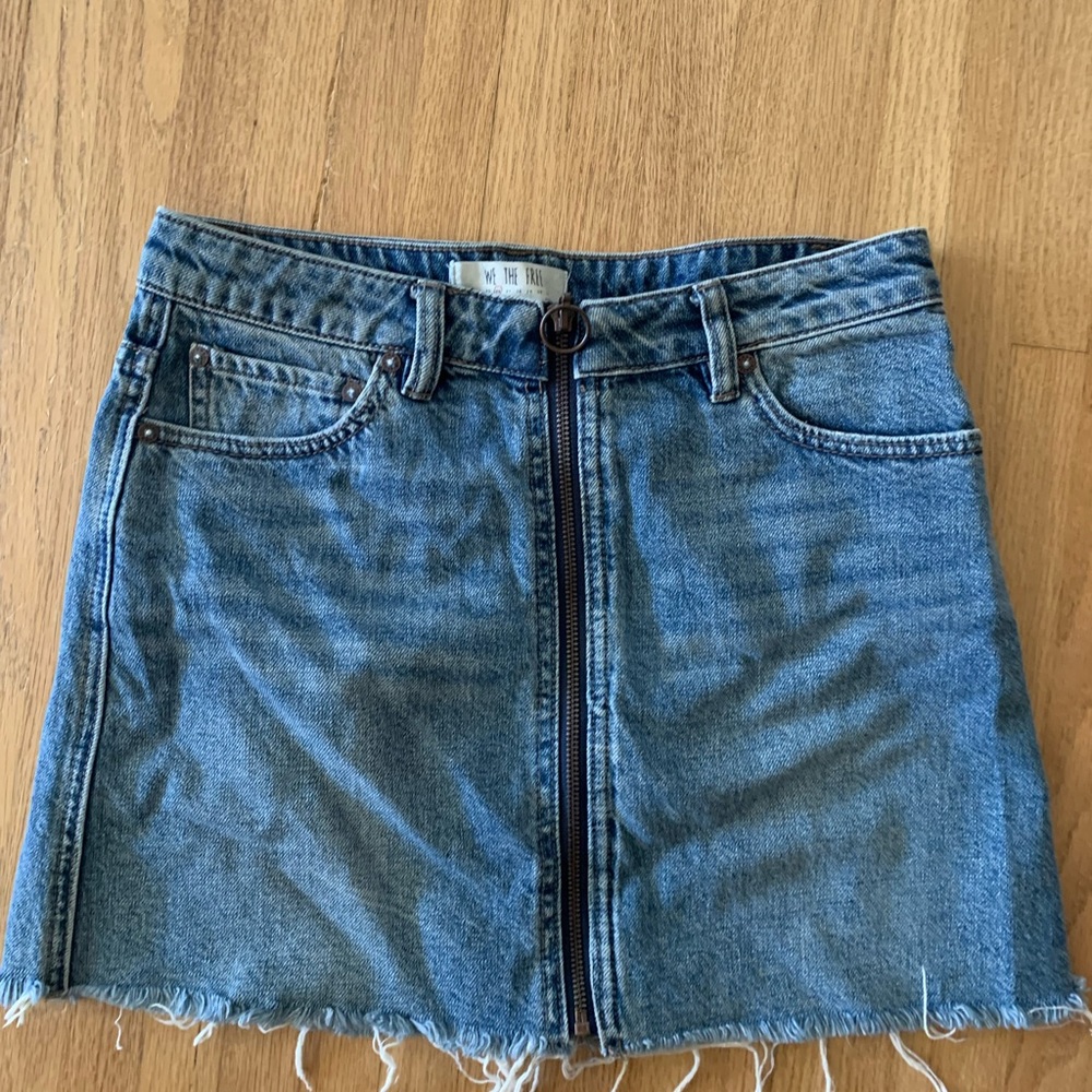 Free people denim skirt